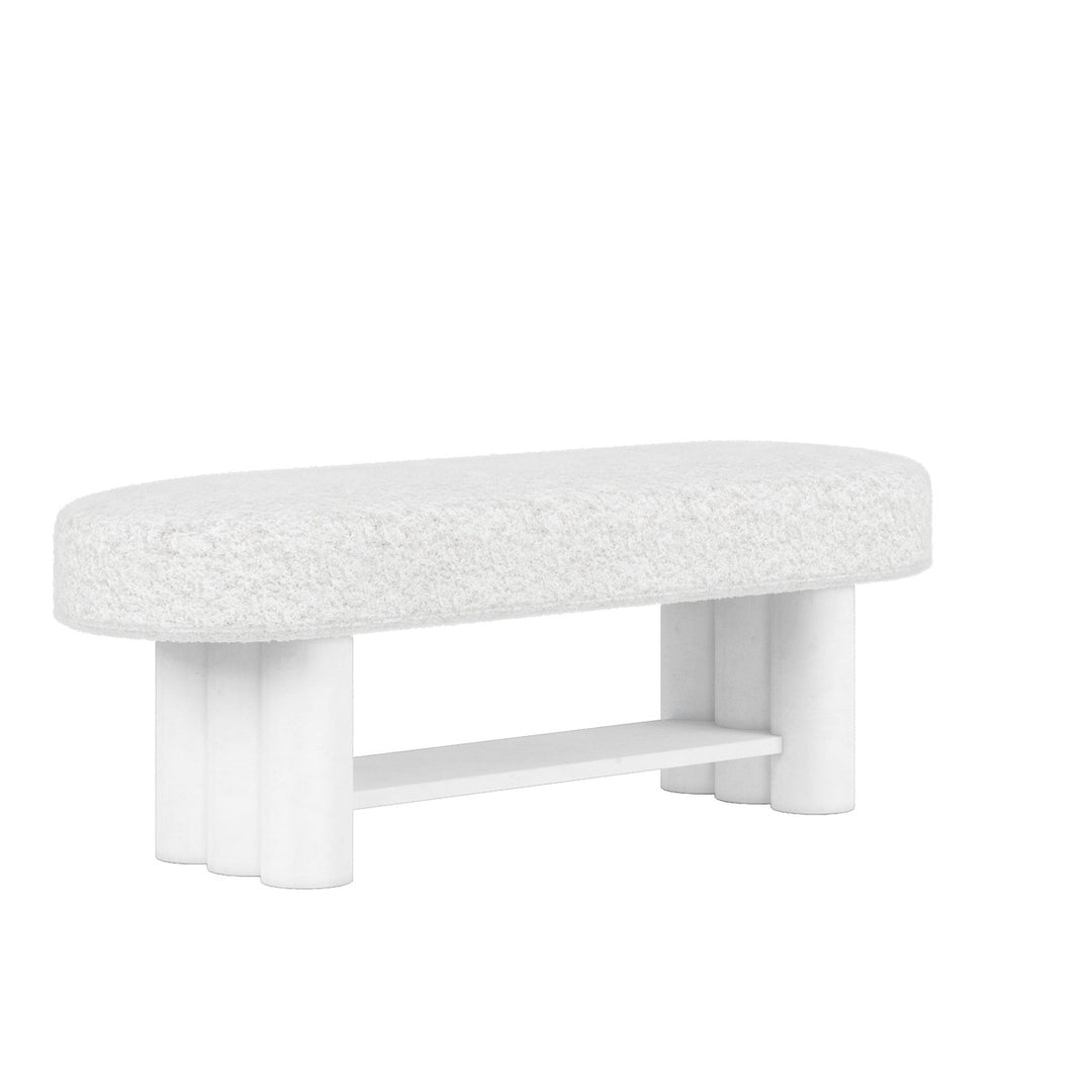 Garrison Bed Bench - White