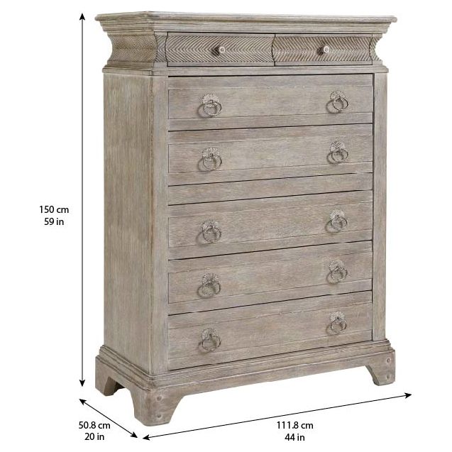 Summer Creek Light Keeper's Drawer Chest - Grey