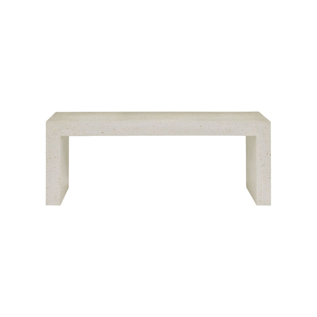 Carson Ivory Terrazzo Bench