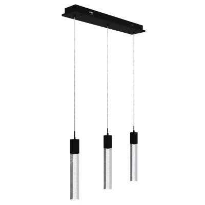 The Original Glacier Avenue Collection Black 3 Light Pendant Fixture Black 3