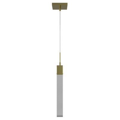 The Original Glacier Snow Avenue Collection Brushed Brass Single Pendant Brass 1