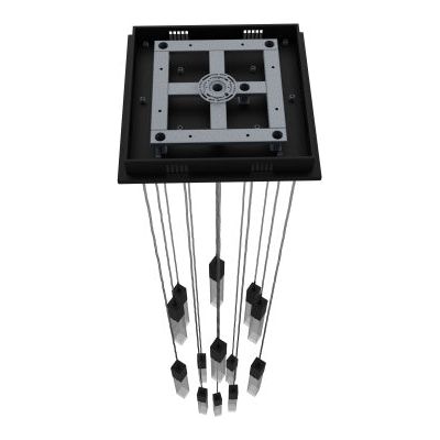 The Original Glacier Snow Avenue Collection Black 13 Light Pendant Fixture Black 13