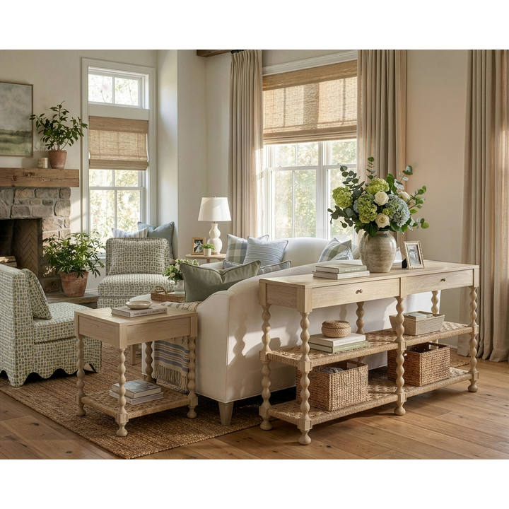 Haven Console Table — Sun Oak