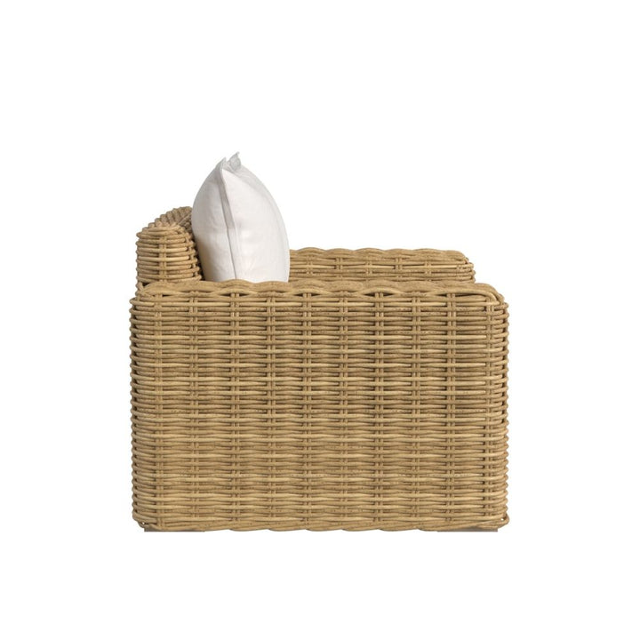 Outdoor Lounge Chairs Playa Oversized Club Chair in Soothe Pearl w/ Flange Welt