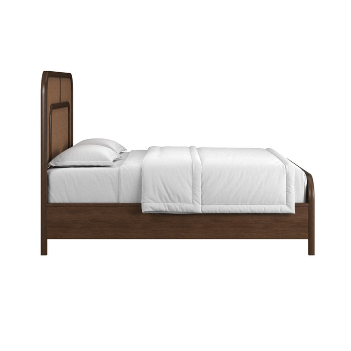 Verge King Woven Bed — Handcrafted Walnut