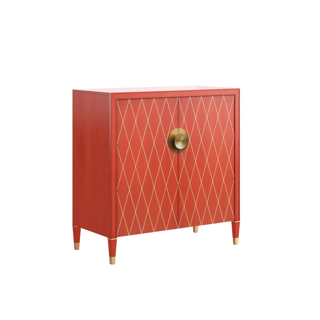 Boulevard Accent Chest — Red