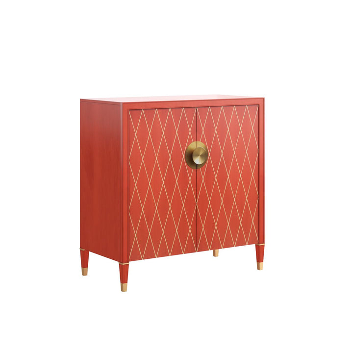 Boulevard Accent Chest — Red