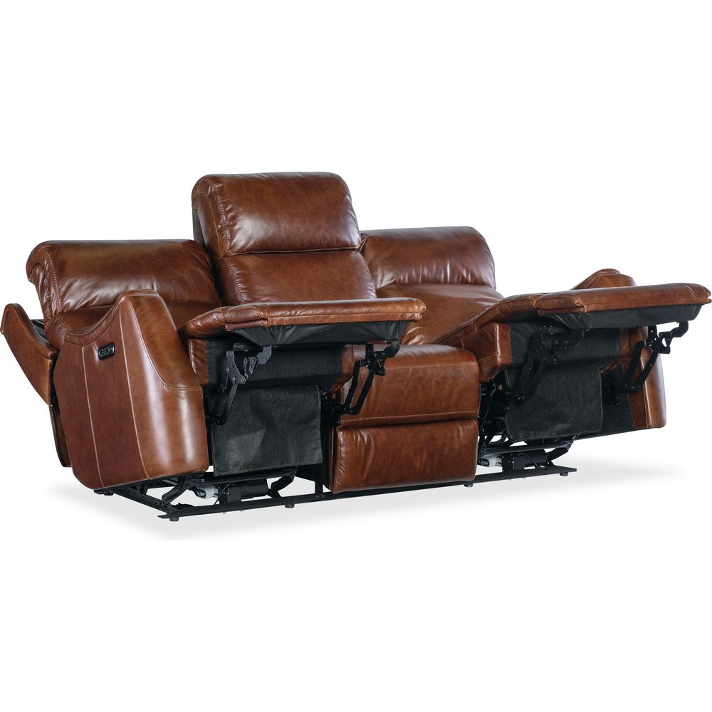 Sofas: Recliners Harlan Zero Gravity Sofa with Power Recline & Power Headrest - Brown