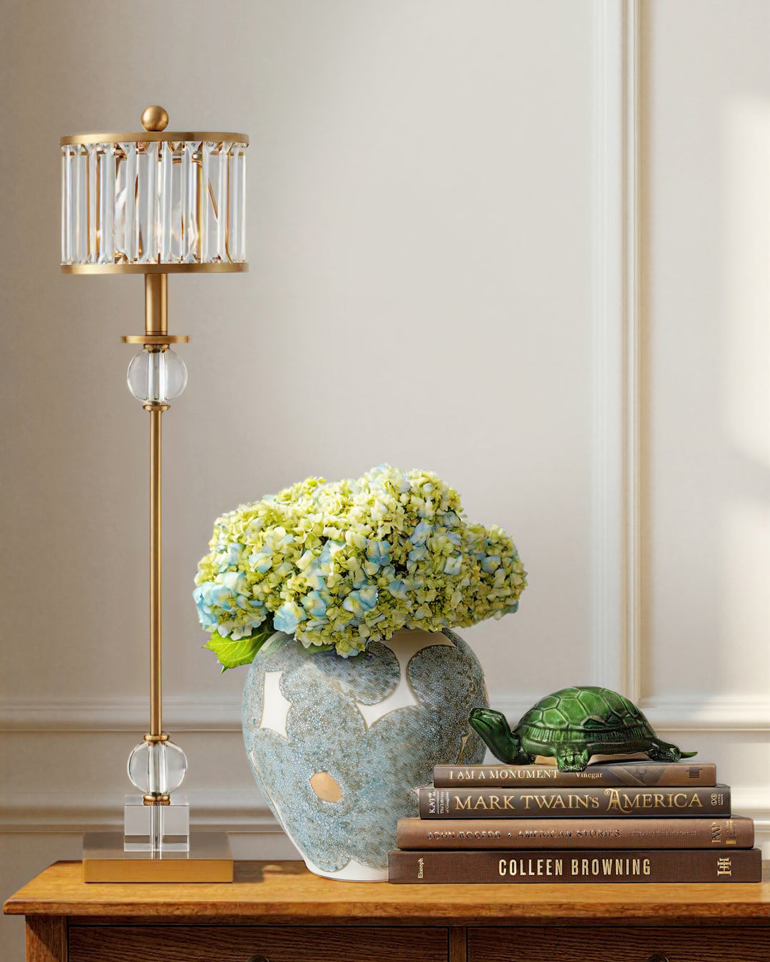 Bloom Blue & Ivory Vase