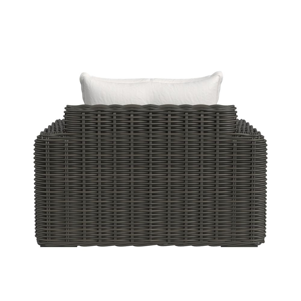 Outdoor Lounge Chairs Cabo Oversized Club Chair in Soothe Pearl w/ Flange Welt