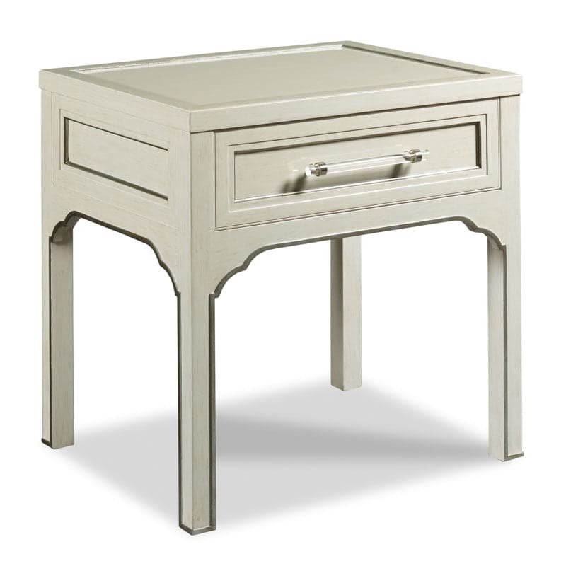 Brunell Side Table-Woodbridge Furniture-WOODB-TF105-62-Side TablesWhite-3-France and Son