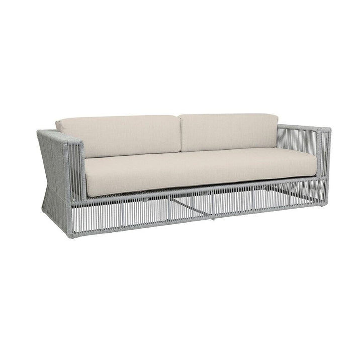 Outdoor Sofas and Sectionals Miami Sofa in Echo Ash w/ Self Welt
