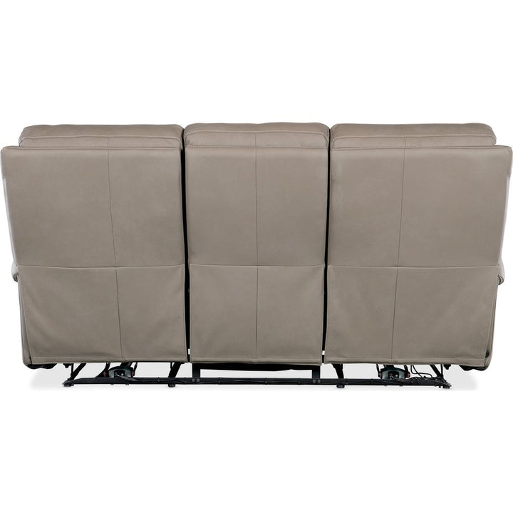 Bishop Sofa with Power Recline & Power Headrest - Grey