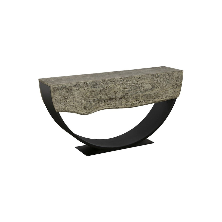 Arc Console Table Gray Stone - Double Sided-Phillips Collection-PHIL-TH113015-Console Tables-1-France and Son
