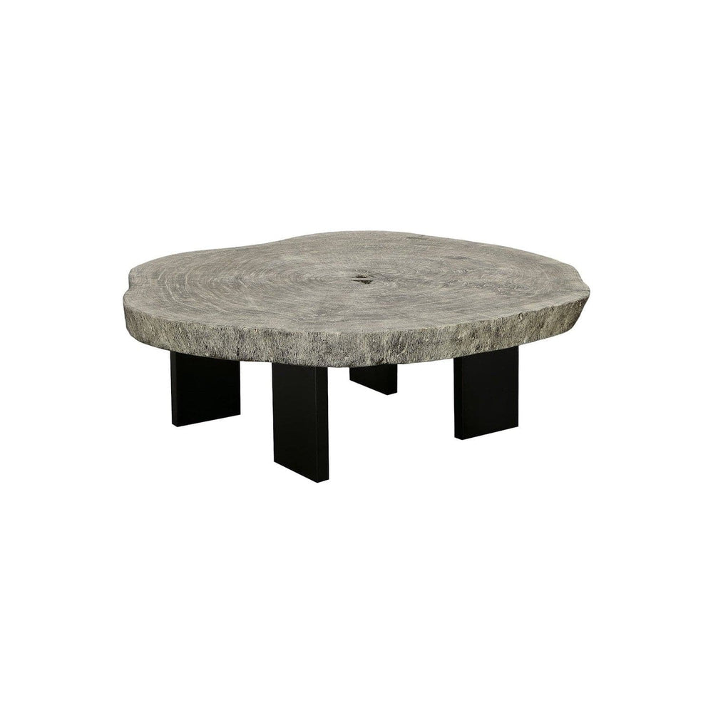 Floating Coffee Table with Black Legs - Gray Stone-Phillips Collection-PHIL-TH113887-Coffee Tables-2-France and Son