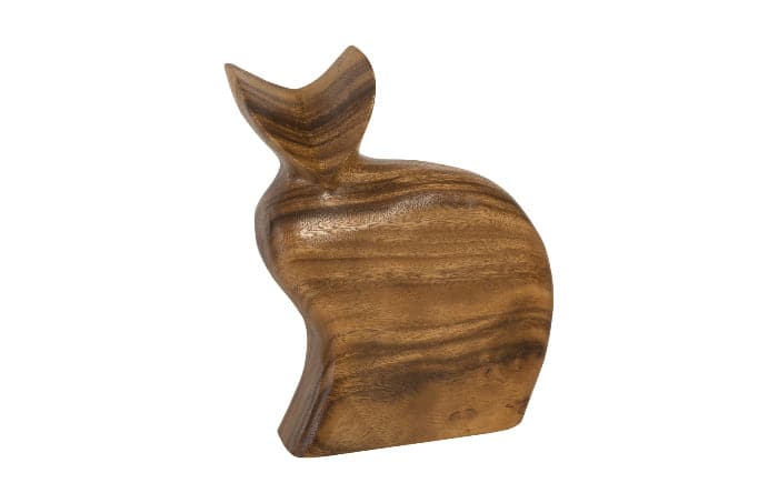 Sitting Cat Sculpture, Natural-Phillips Collection-PHIL-TH95612-Decorative Objects-2-France and Son