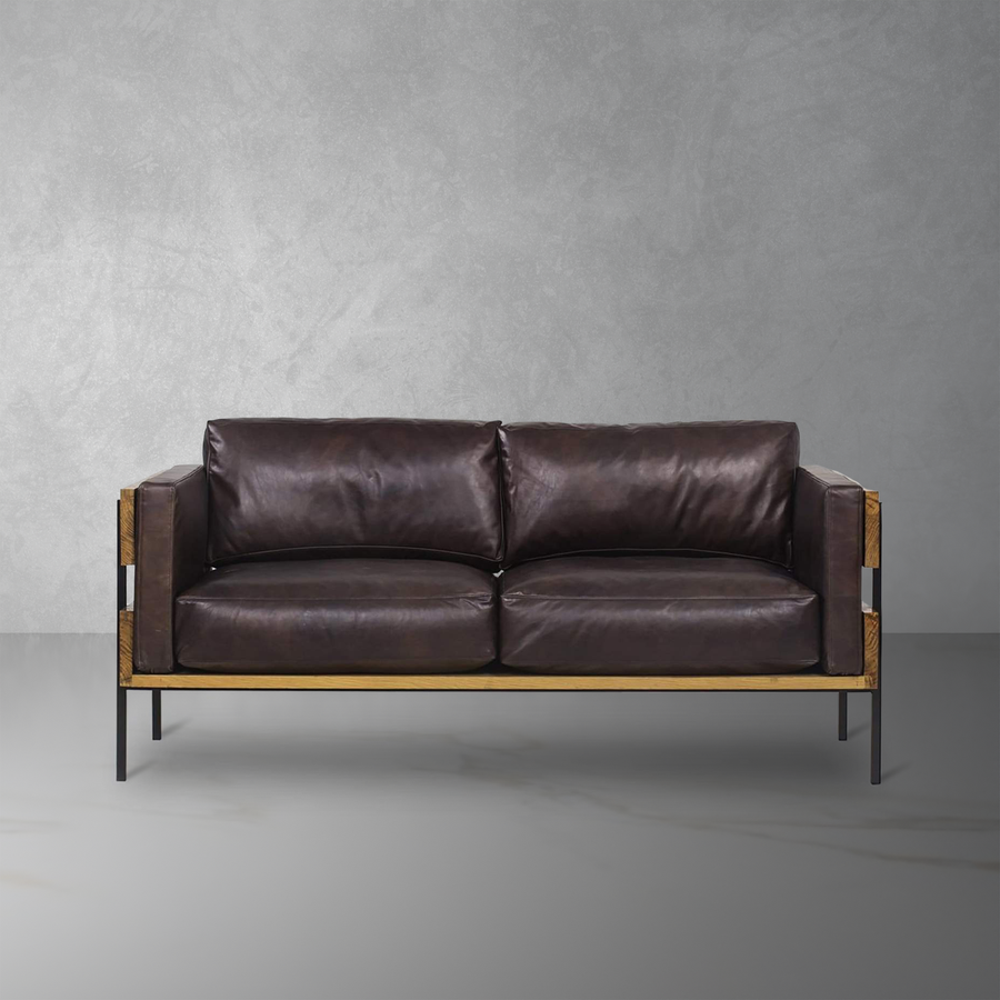 Carson Loveseat by Thomas Bina-Sonder-FIC1803BBRN-SofasEspresso Leather-1-France and Son