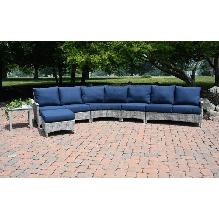 Bella Deep Seating Sectional Facing Settee