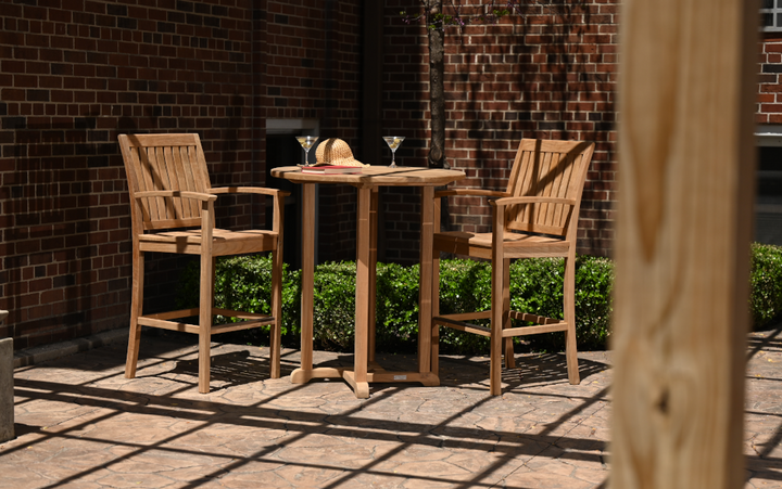 Oxford Round Bar Table 36"-Three Birds Casual Outdoor-Threeb-RD36BT-Outdoor Dining Tables-2-France and Son