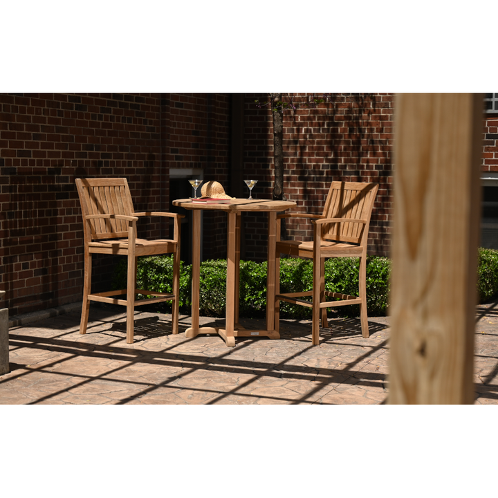 Oxford Round Bar Table 36"-Three Birds Casual Outdoor-Threeb-RD36BT-Outdoor Dining Tables-2-France and Son