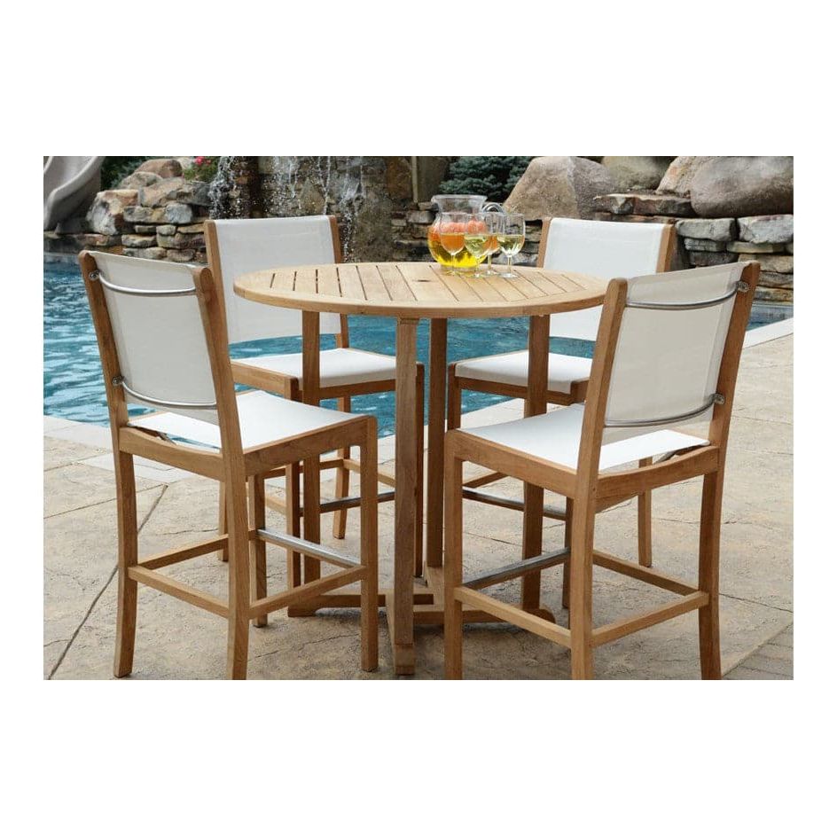 Riviera Bar Chair - Black-Three Birds Casual Outdoor-Threeb-RV08-BL-Bar Stools-2-France and Son