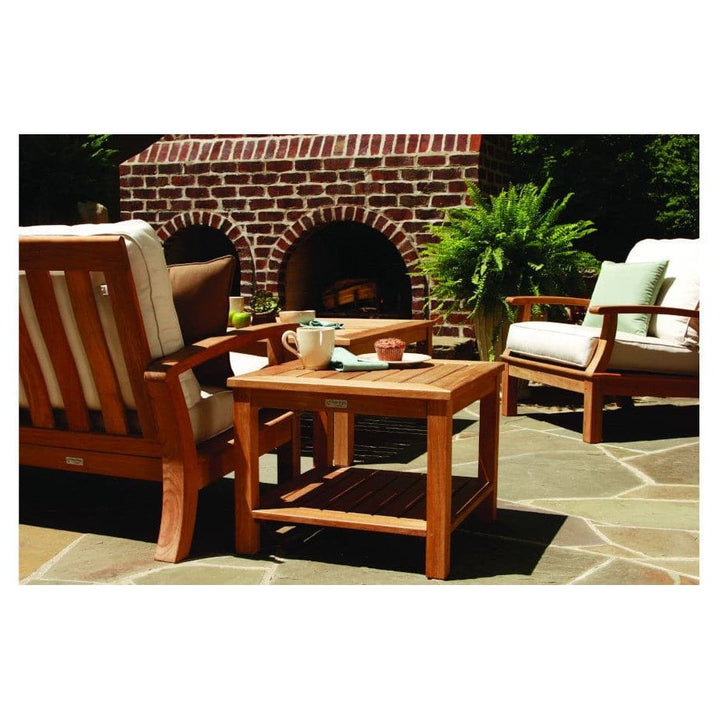 Newport Side Table with Lower Shelf-Three Birds Casual Outdoor-Threeb-NP22SH-Side Tables-3-France and Son