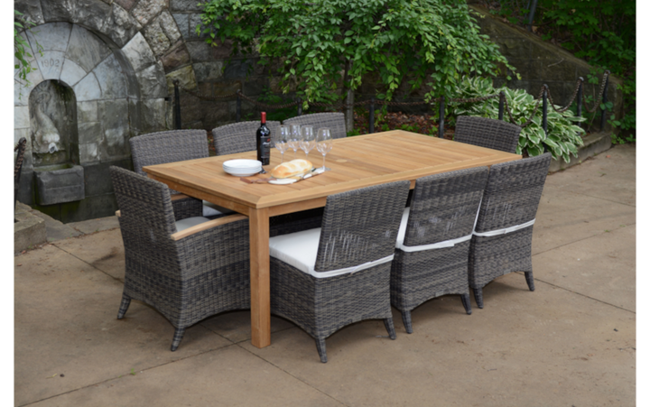 Newport 86" Rectangle Dining Table-Three Birds Casual Outdoor-Threeb-NP86DN-Outdoor Dining Tables-2-France and Son