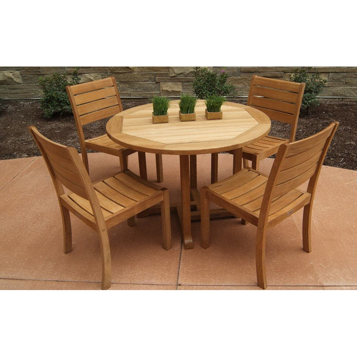 Oxford Round Dining Table 42"-Three Birds Casual Outdoor-Threeb-RD42-Outdoor Dining Tables-2-France and Son