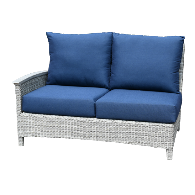 Bella Deep Seating Sectional Facing Settee-Three Birds Casual Outdoor-Threeb-BE25G-Outdoor SectionalsGrey - Left-2-France and Son