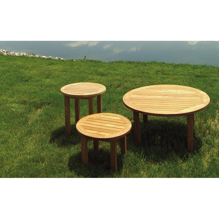 Canterbury Round Side Table - 20"-Three Birds Casual Outdoor-Threeb-CT20L-Outdoor Side TablesLow-2-France and Son