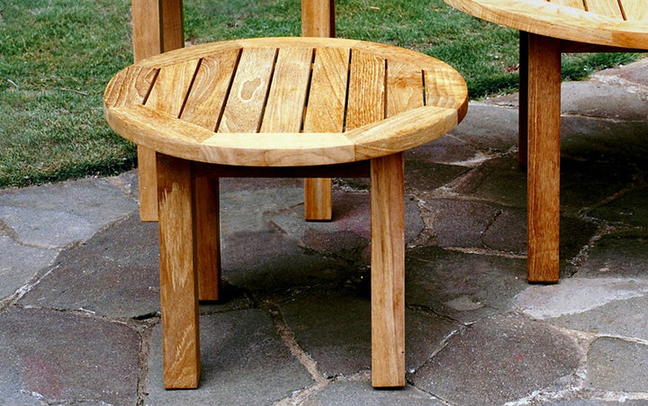 Canterbury Round Side Table - 20"-Three Birds Casual Outdoor-Threeb-CT20L-Outdoor Side TablesLow-3-France and Son