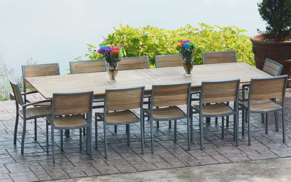 SoHo Extension Table-Three Birds Casual Outdoor-Threeb-SH115-S-Outdoor Dining TablesSilver-4-France and Son