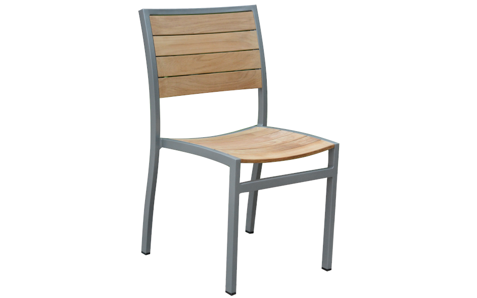 SoHo Stacking Side Chair-Three Birds Casual Outdoor-Threeb-SH06-S-Outdoor Dining ChairsSilver-2-France and Son