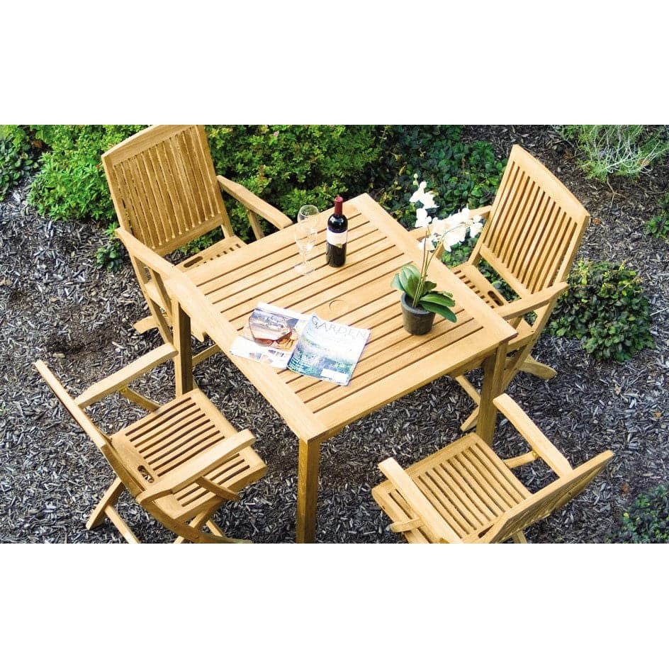 Brunswick Square Dining Table 36"-Three Birds Casual Outdoor-Threeb-BR36N-Outdoor Dining Tables-2-France and Son