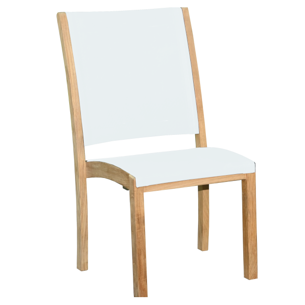 Riviera Stacking Sling Side chair-Three Birds Casual Outdoor-Threeb-RV06N-WH-Dining ChairsWhite-6-France and Son