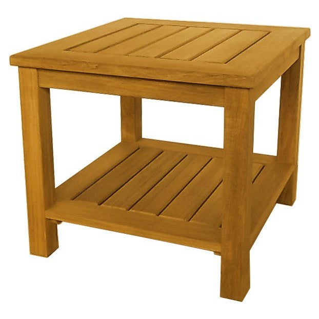 Newport Side Table with Lower Shelf-Three Birds Casual Outdoor-Threeb-NP22SH-Side Tables-1-France and Son