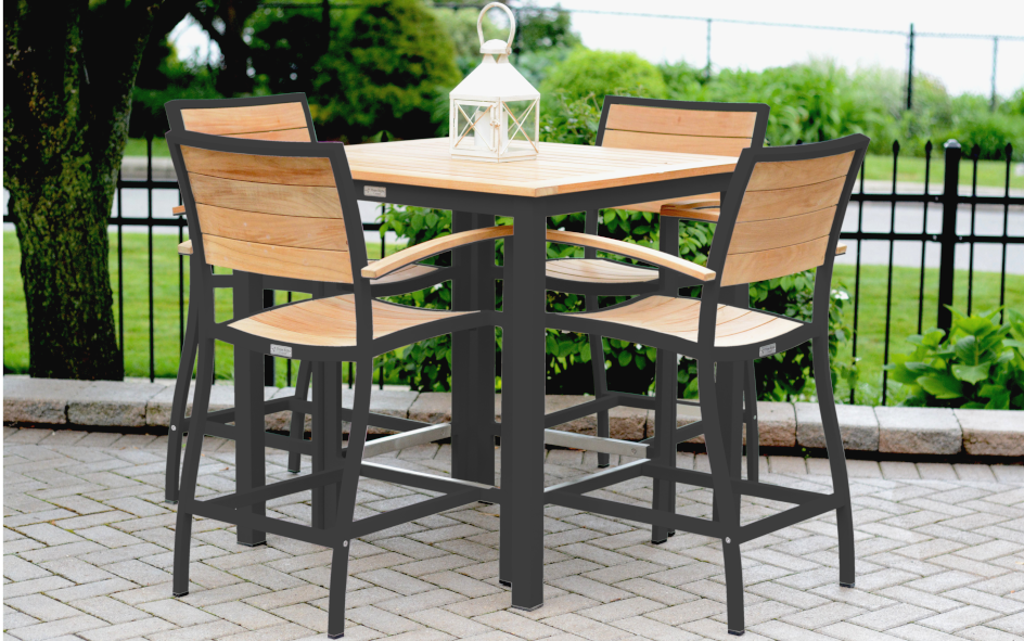 SoHo 36" Square Counter Height Table-Three Birds Casual Outdoor-Threeb-SH36CHT-B-Outdoor Dining TablesBlack-2-France and Son