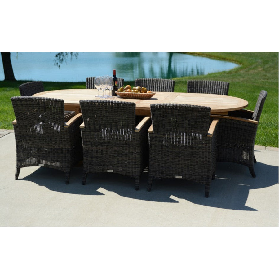 Bella Dining Armchair-Three Birds Casual Outdoor-Threeb-BE07B-Dining ChairsBrown-1-France and Son