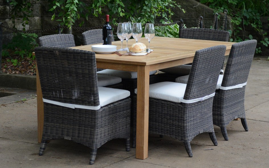 Newport 74" Rectangle Dining Table-Three Birds Casual Outdoor-Threeb-NP74DN-Outdoor Dining Tables-2-France and Son