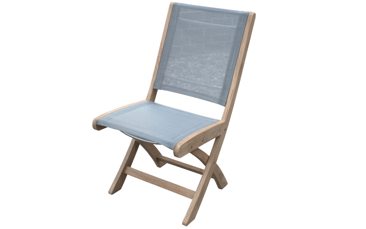 Riviera Folding Side Chair-Three Birds Casual Outdoor-Three-RV15-TT-Lounge ChairsTitanium-4-France and Son