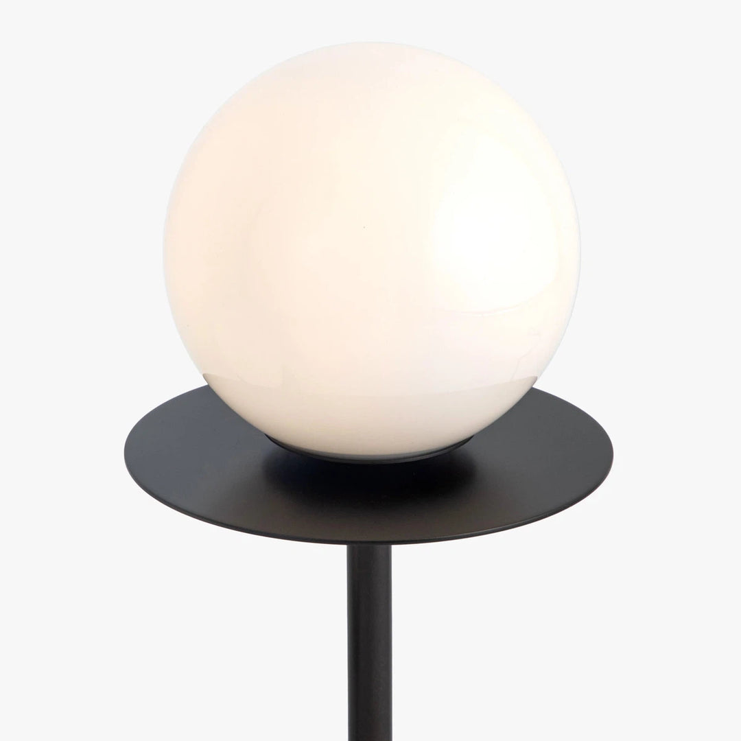 Modern Globe Table Light - Bronze/Travertine