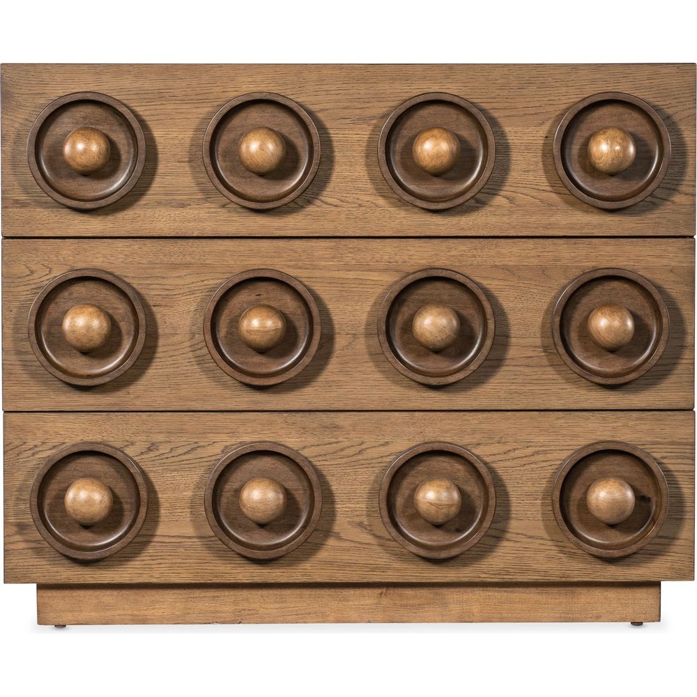 Dressers & Chests Commerce and Market Knobby 3-Drawer Accent Chest - Light Wood