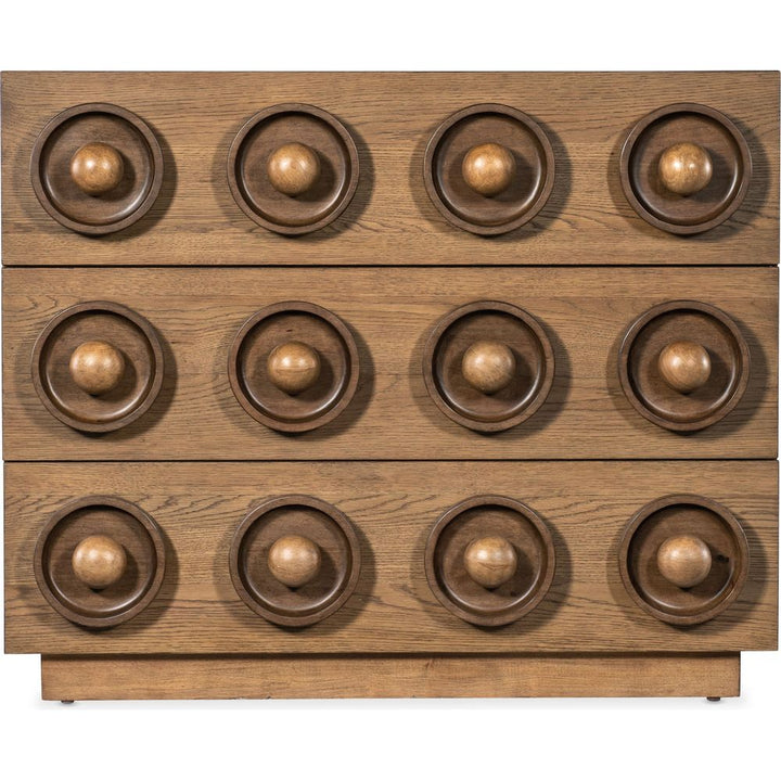 Dressers & Chests Commerce and Market Knobby 3-Drawer Accent Chest - Light Wood