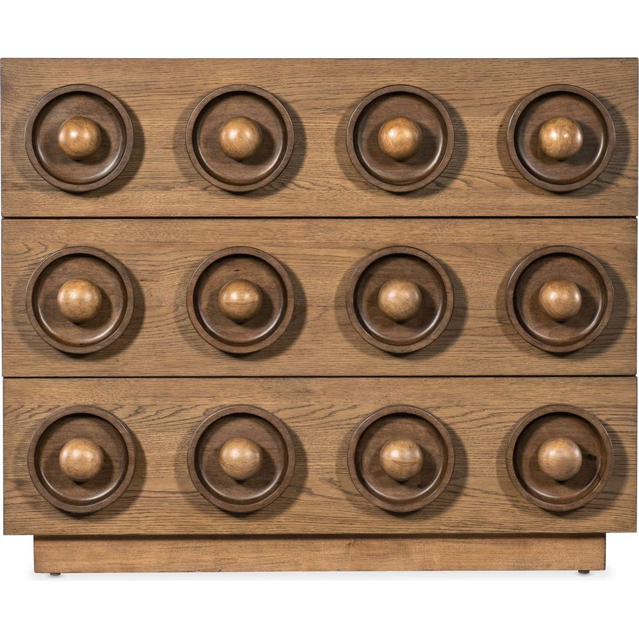 Dressers & Chests Commerce and Market Knobby 3-Drawer Accent Chest - Light Wood