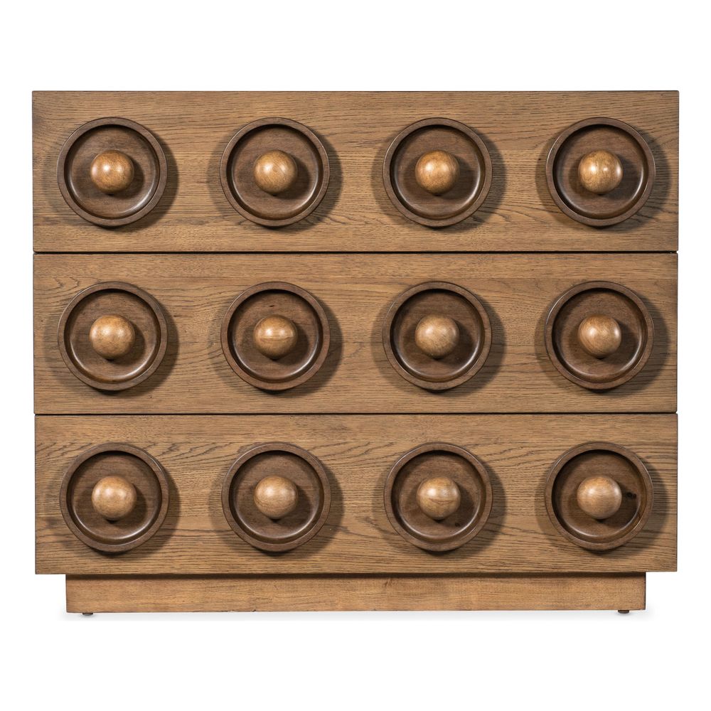 Dressers & Chests Emporium Knobby 3-Drawer Accent Chest - Light Wood