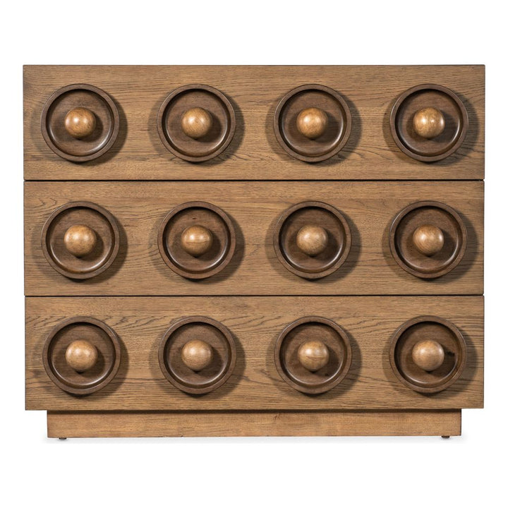Dressers & Chests Emporium Knobby 3-Drawer Accent Chest - Light Wood