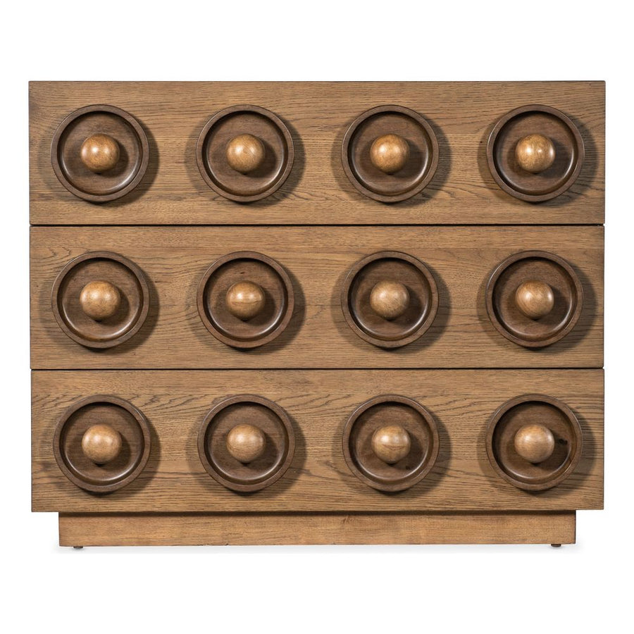 Dressers & Chests Emporium Knobby 3-Drawer Accent Chest - Light Wood
