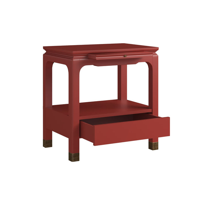 Eave Bedside Table Crabby Apple — Candy Apple Red