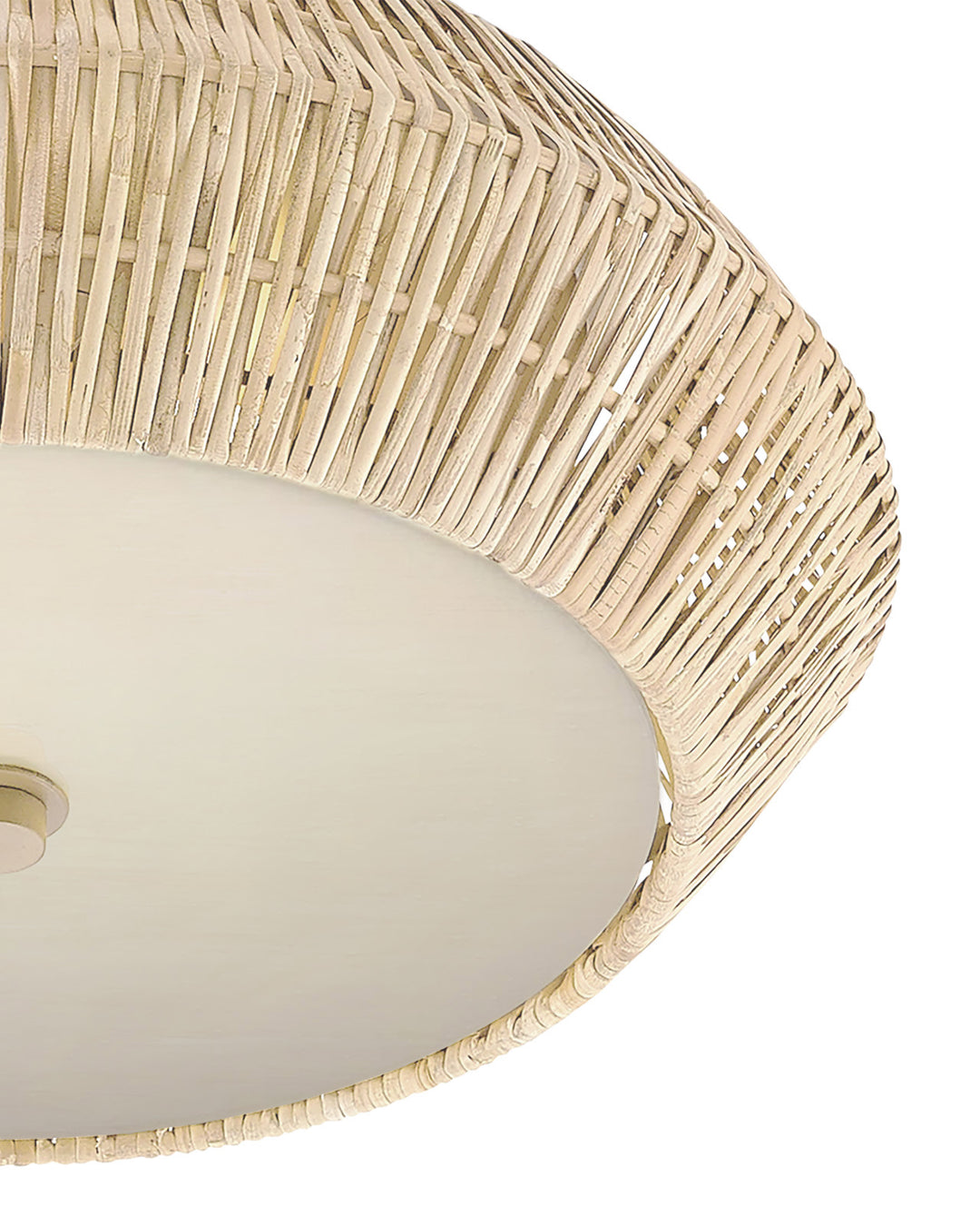Antibes White Flush Mount