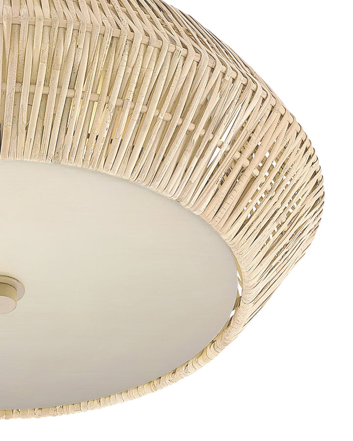 Antibes White Flush Mount